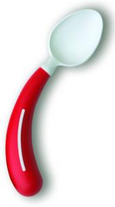 Bestek lepel linkshandig rood