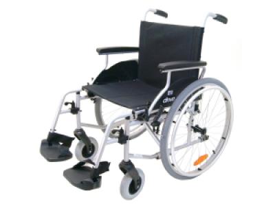 Rolstoel standaard Ecotec met trommelrem Maat 39 Kleur Grijs