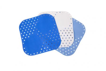 Douchemat anti-slip licht blauw 54x54cm Atlantis