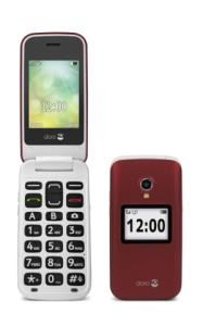 Mobiele telefoon 2424 2G rood/wit