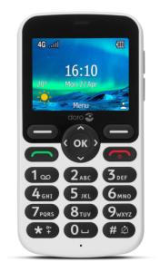 Mobiele telefoon 5860 4G met sprekende toetsen wit