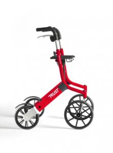 Rollator lichtgewicht Trustcare Let&rsquo;s Go Out - Rood