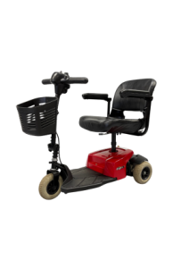 Pride Capri 3 Scootmobiel – Rood – Gebruikt – Nieuwe Accu’s met 24 Maanden Garantie