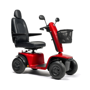 Vermeiren Sync - Scootmobiel 15 km/u - Draaibare Stoel - LED Verlichting - Compact Design - Orange