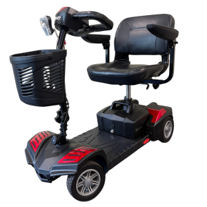 Drive Scout Demontabele Scootmobiel Zwart/Rood | Bouwjaar 2018