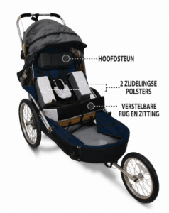 Wike Special Needs - Accessoireset - Voor Large Bike Trailer - Originele Wike Accessoires
