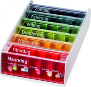 7 daagse Medicijnbox - stapelbare doos