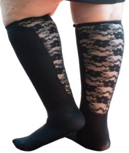 Sportsok met mesh panel zwart / paars 35 - 41